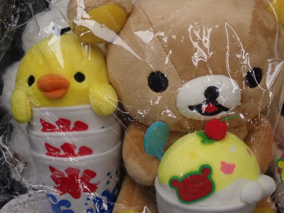 リラックマ　コリラックマぬいぐるみリラックマストア限定　原宿店オープン記念かき氷 原宿店オープン記念 リラックマストア 限定 かき氷ぬいぐるみ
