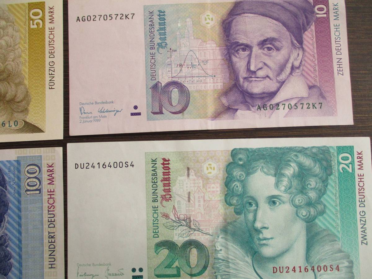 ドイツマルク 旧貨幣コレクション クララ・シューマン 旧紙幣 ドイツ