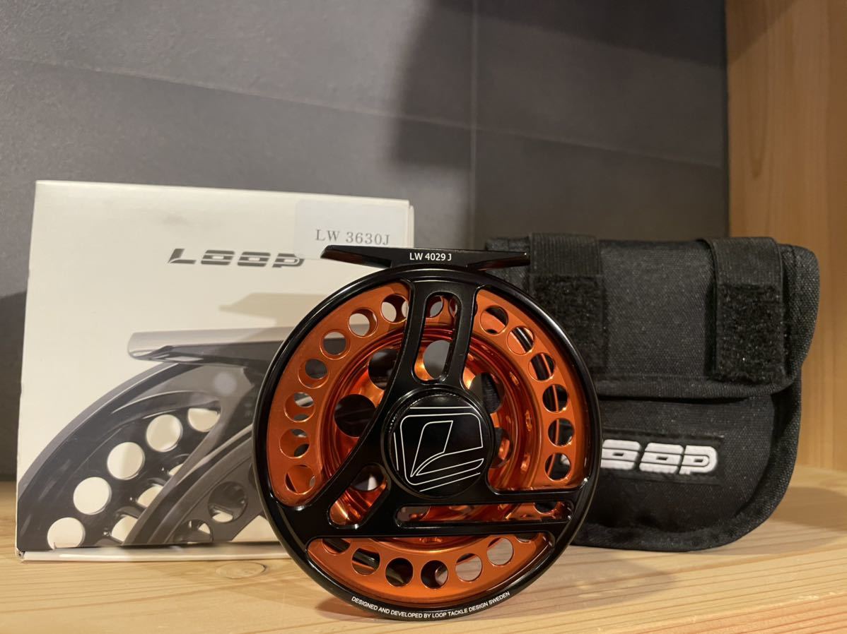 Loop EVOTEC 6/8 丸っこい LW フライリール オレンジ