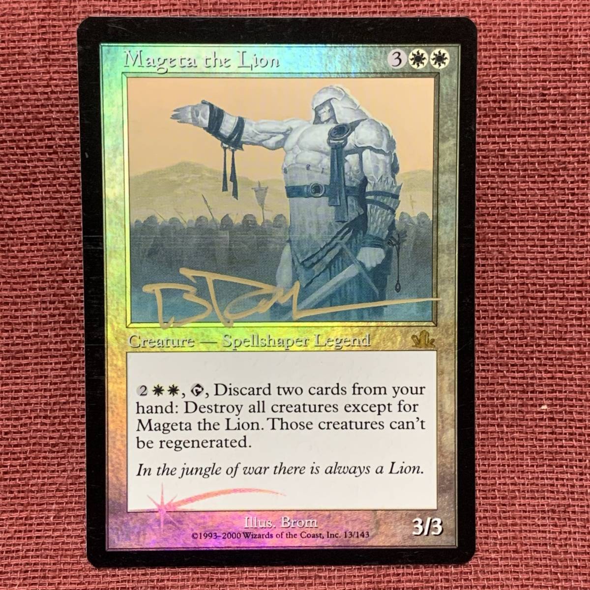 サイン入りカード 獅子将マギータ FOIL / マジック：ザ・ギャザリング
