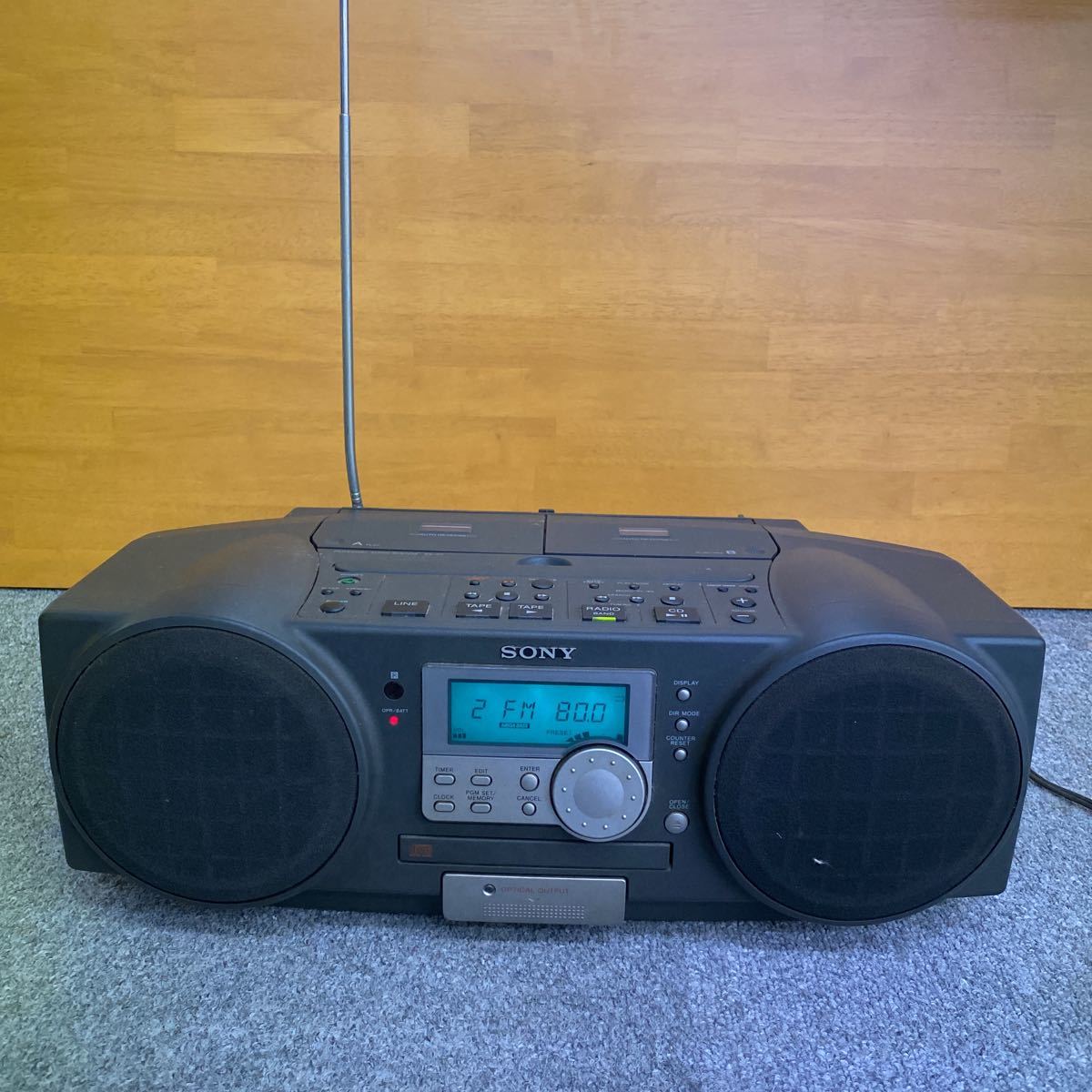 希少　Sony ダブルCDラジカセ　ZS-D1 動作良好です 希少 Sony ダブルCDラジカセ ZS-D1 動作良好です