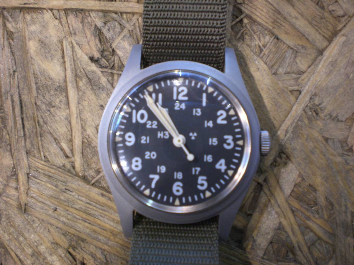 HAMILTON MIL-W-46374B 1982年製 米軍 実物 軍用 時計 稼働品 官給品