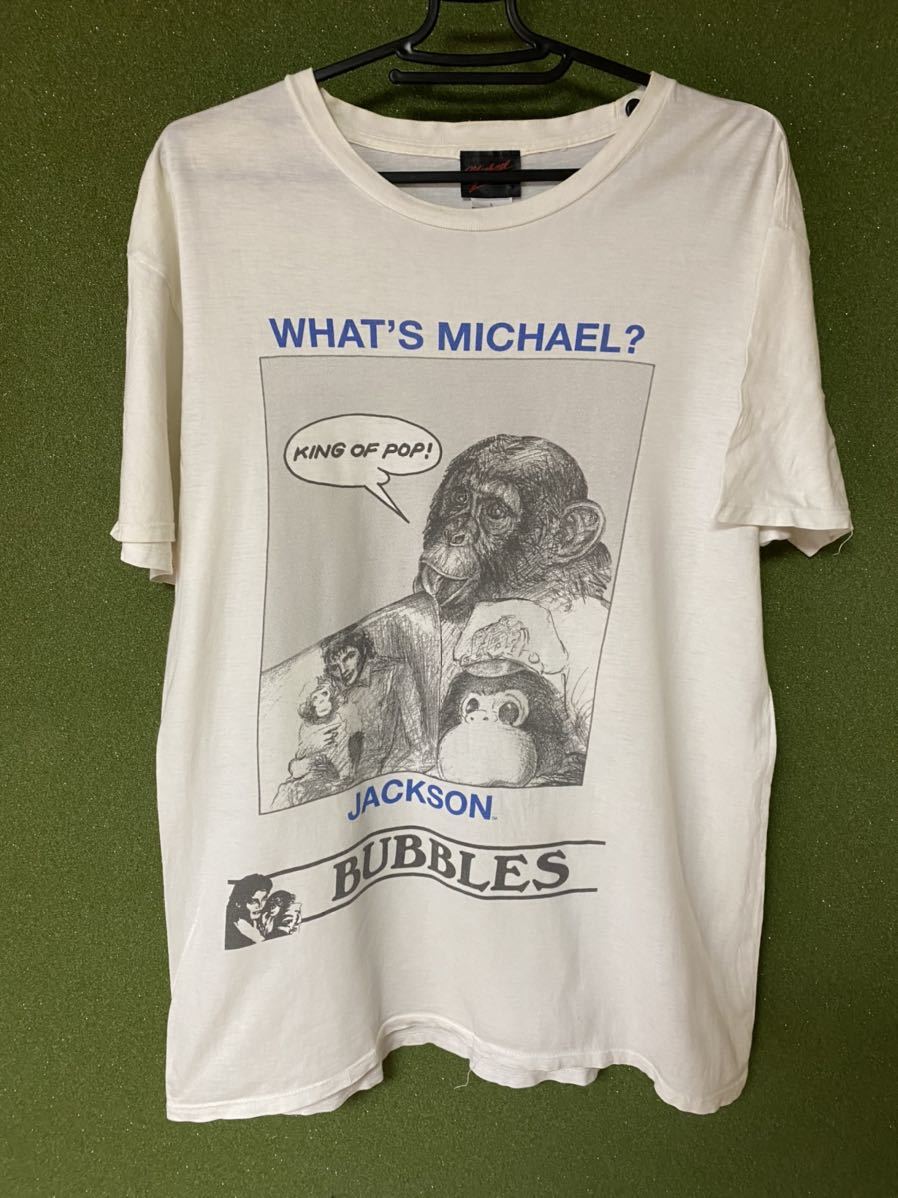 マイケルジャクソン　Michael バブルス君　ノベルティー　稀少　レア マイケルジャクソンTシャツ バブルス君 レア マドンナ.レッチリ.70s