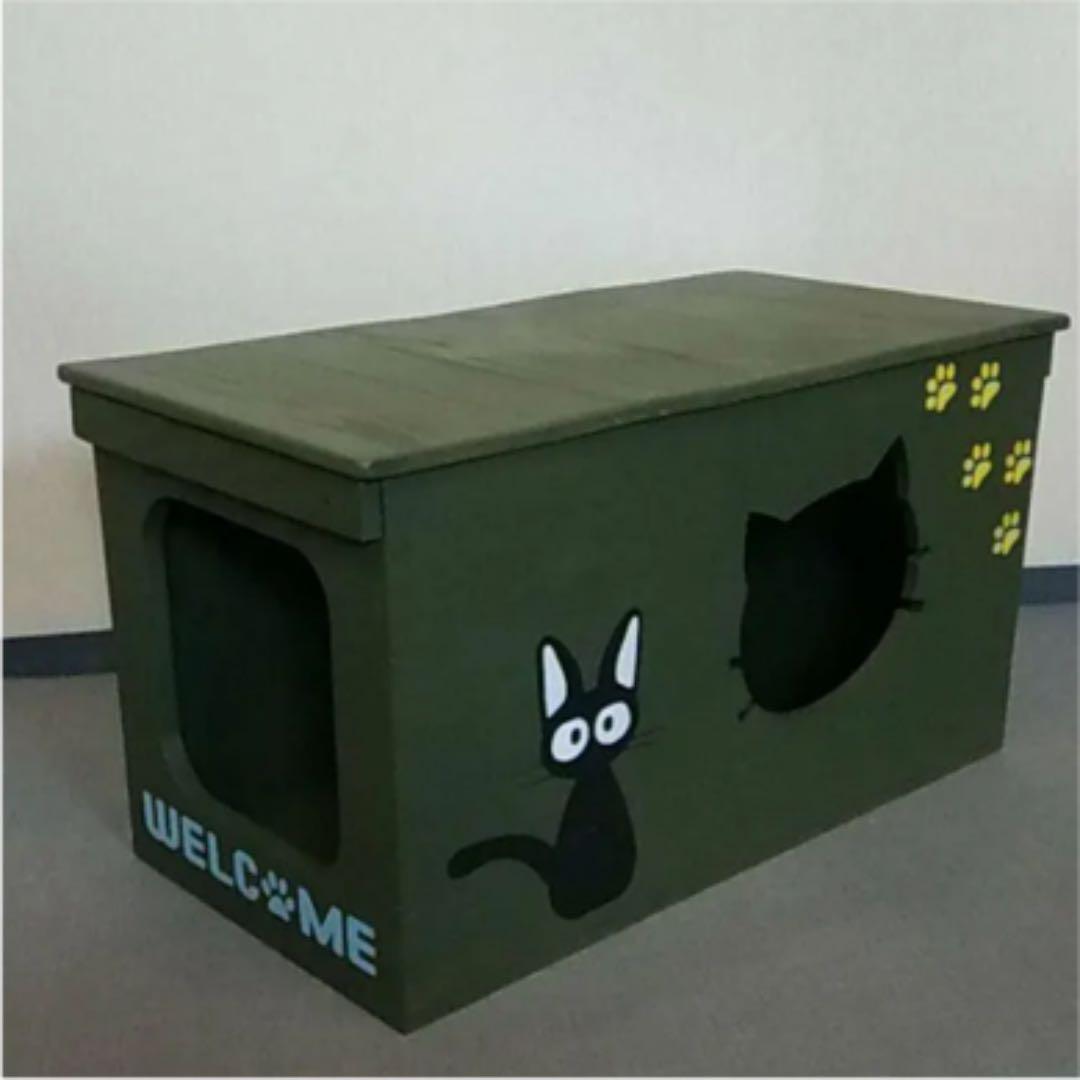 展示品・未使用】猫ハウス 遊び場付き猫ハウス 猫家具 定価39990