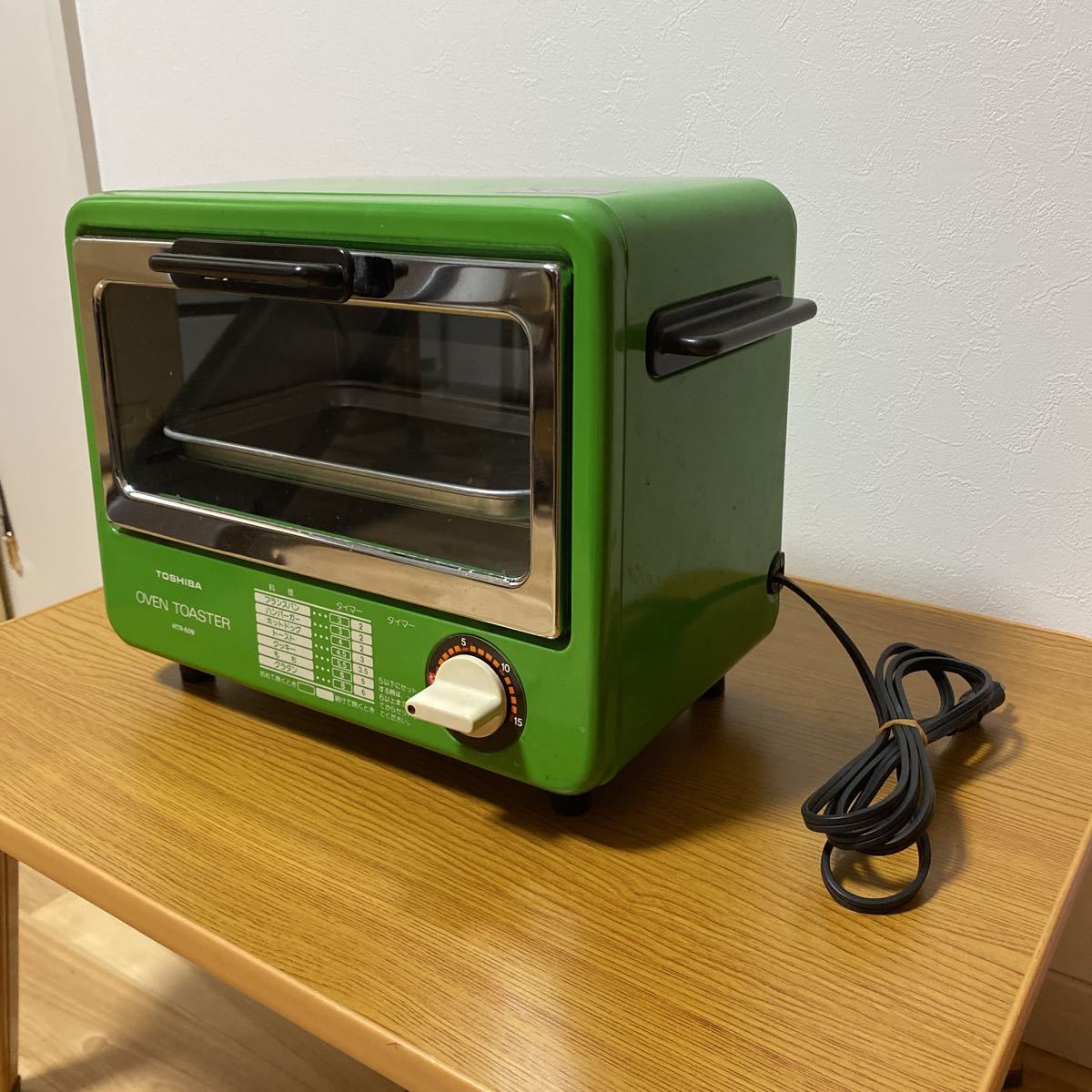 【昭和レトロ】東芝　パン焼き機　トースター HTT-611　動作不明　希少 ☆昭和レトロ☆当時物☆東芝 TOSHIBA オーブントースター HTR-609