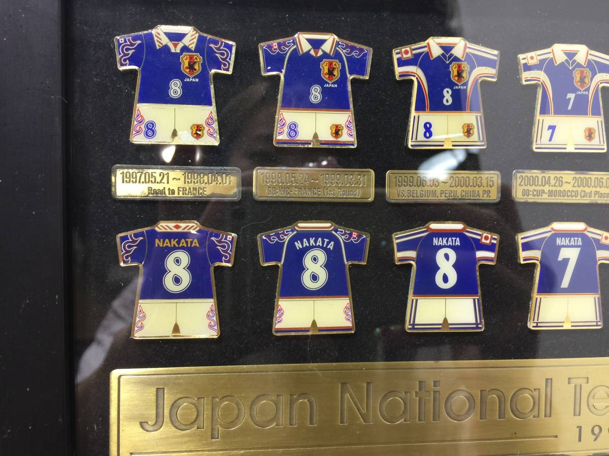 中田英寿 日本代表ユニフォーム メモリアルピンバッジセット