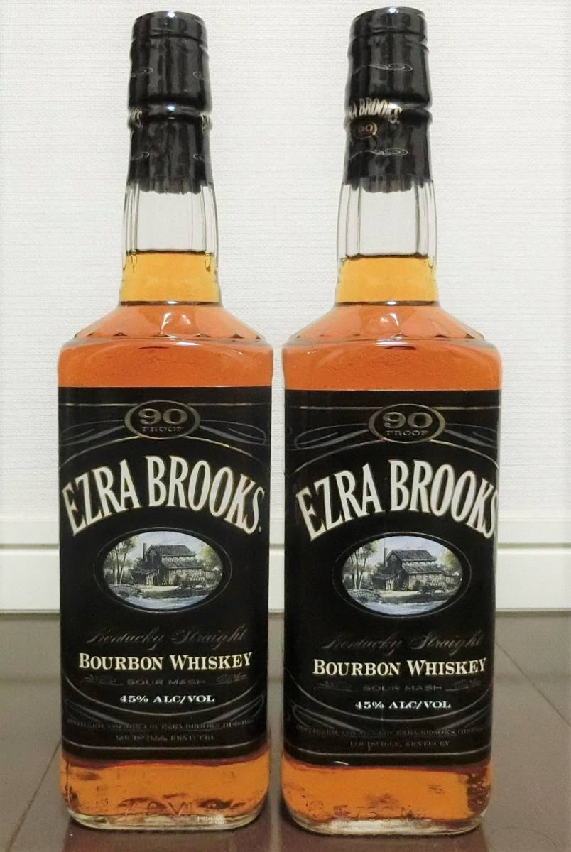 エズラブルックス ブラックBourbon Whiskey 750ml 2本セット 【公式