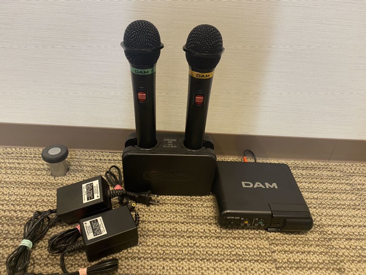オーディオテクニカ製 DAM赤外線ワイヤレスマイクセット