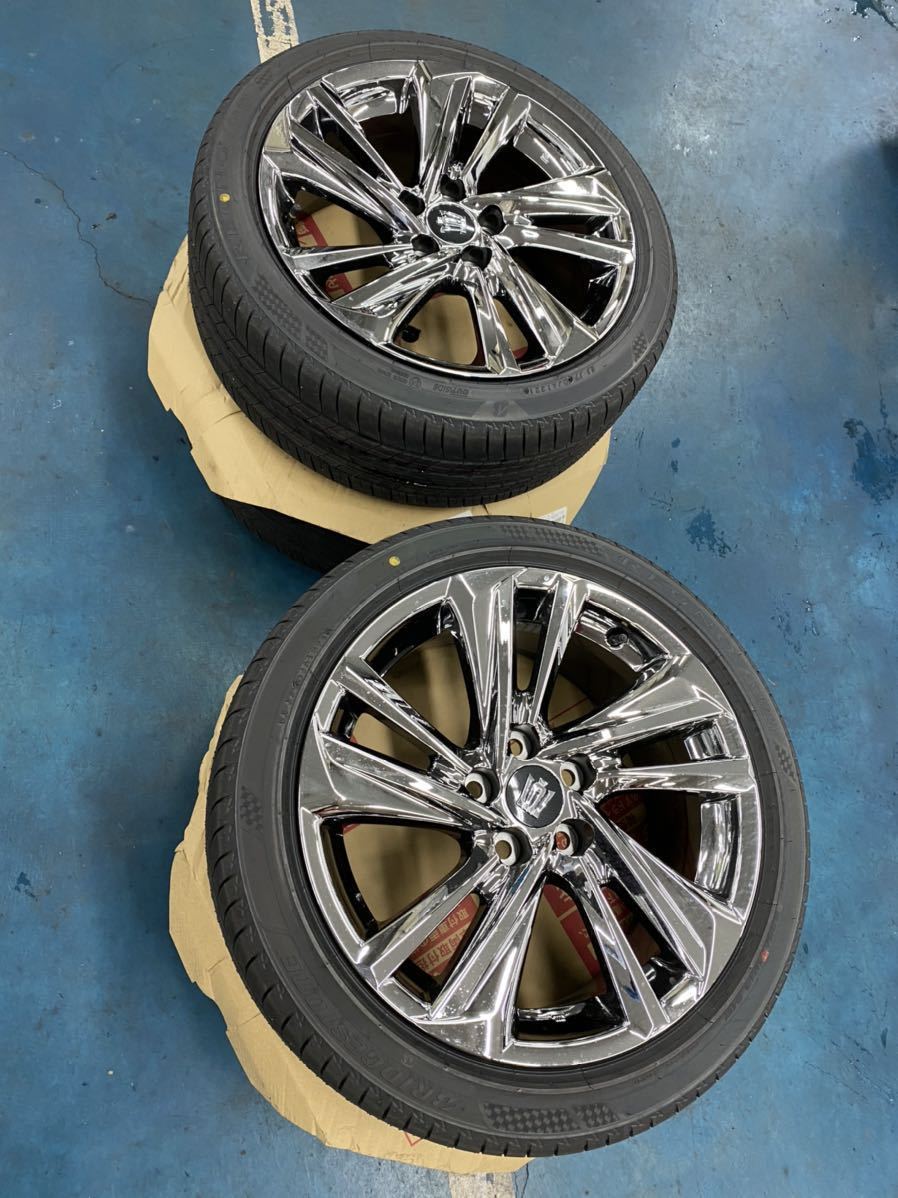 新品 クラウン 2系 後期 純正 新車外し 18インチホイール タイヤ ４本セット ブリヂストン レグノ スパッタリング Rs Advance の落札情報詳細 ヤフオク落札価格情報 オークフリー スマートフォン版