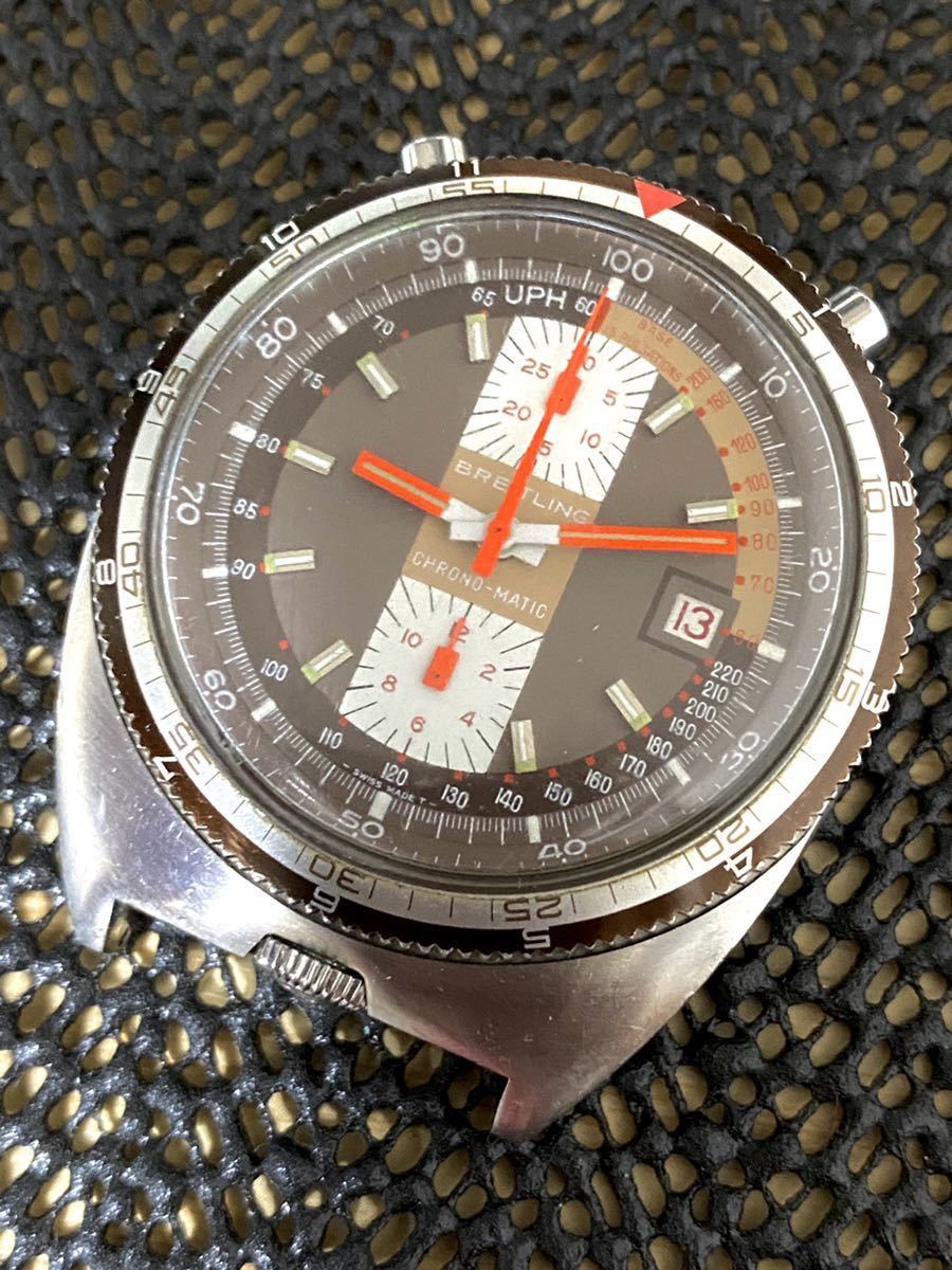1円～ 希少 幻のブルヘッド 2117 ブライトリング クロノ  