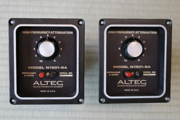 ALTEC アッテネーター　N1501-8A 2個 ALTEC アッテネーターN1501-8A 2個