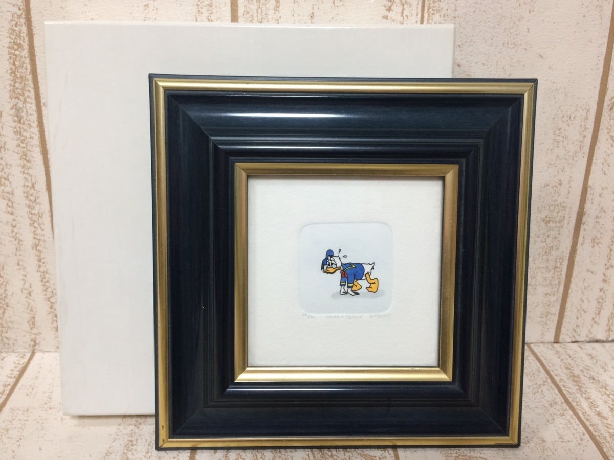 ディズニー ドナルドダック エッチング銅版画 リトグラフ 限定500