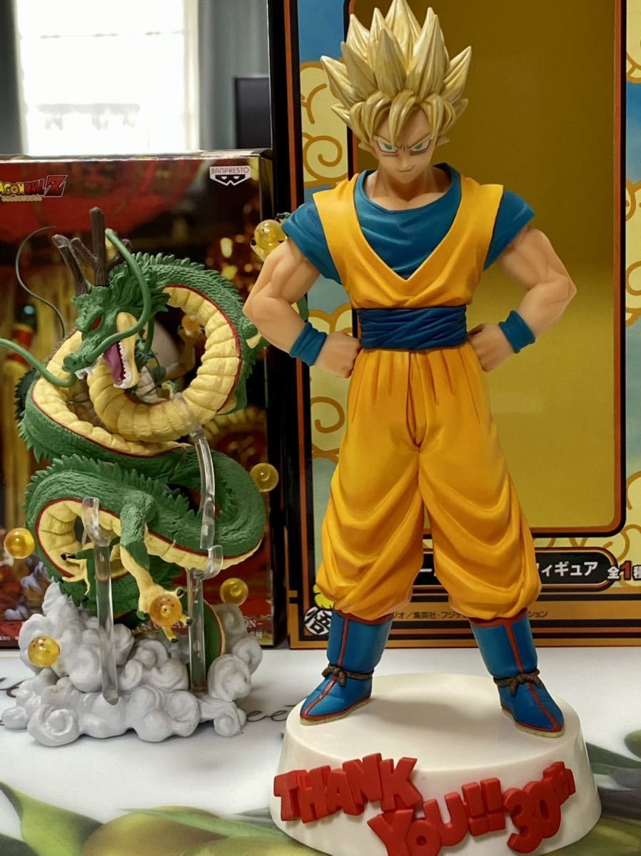 孫悟空とシェンロン フィギュア VASESION 30th 箱有り ドラゴンボール