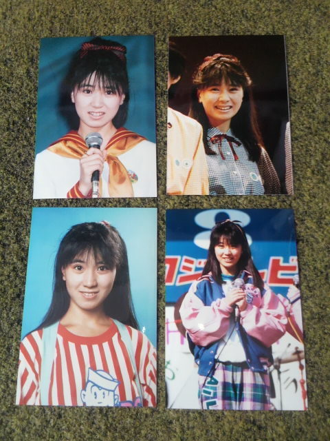 高井麻巳子*生写真*4枚set*80's*当時もの*(おニャン子クラブ