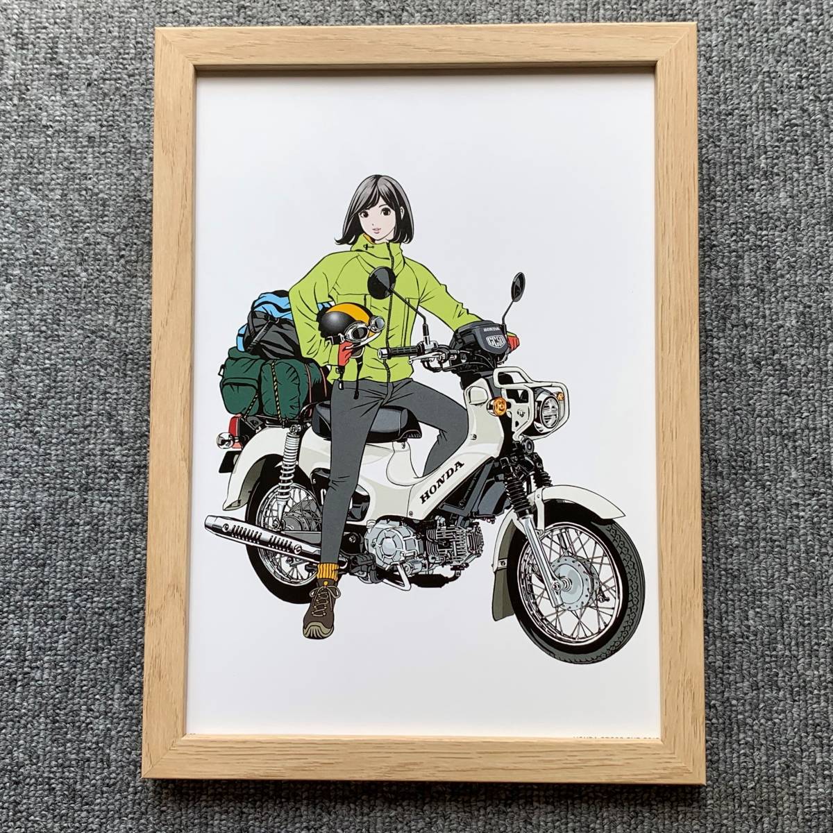江口寿史 Honda Cross Cub B5サイズ 額入り 貴重イラスト 印刷物 ポスター風デザイン 額装品 アートフレーム インテリア 美少女 の落札情報詳細 ヤフオク落札価格情報 オークフリー スマートフォン版