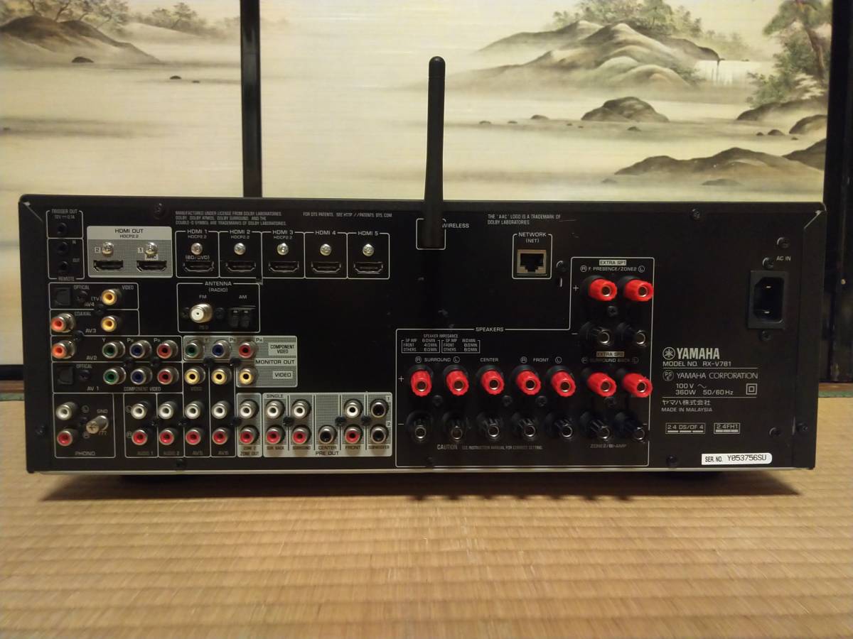 【傷や汚れあり】 YAMAHA ヤマハ RXV781 AVレシーバー アンプ リモコンあり ジャンク品 の落札情報詳細 ヤフオク落札価格