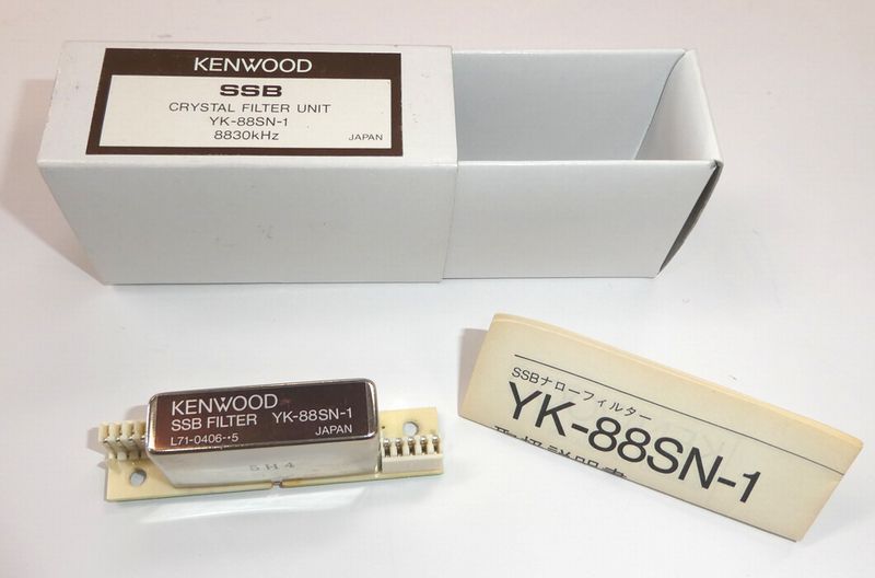 【目立った傷や汚れなし】KENWOOD ケンウッド YK88SN1 SSBクリスタル・ナローフィルター箱入り 中古の落札情報詳細