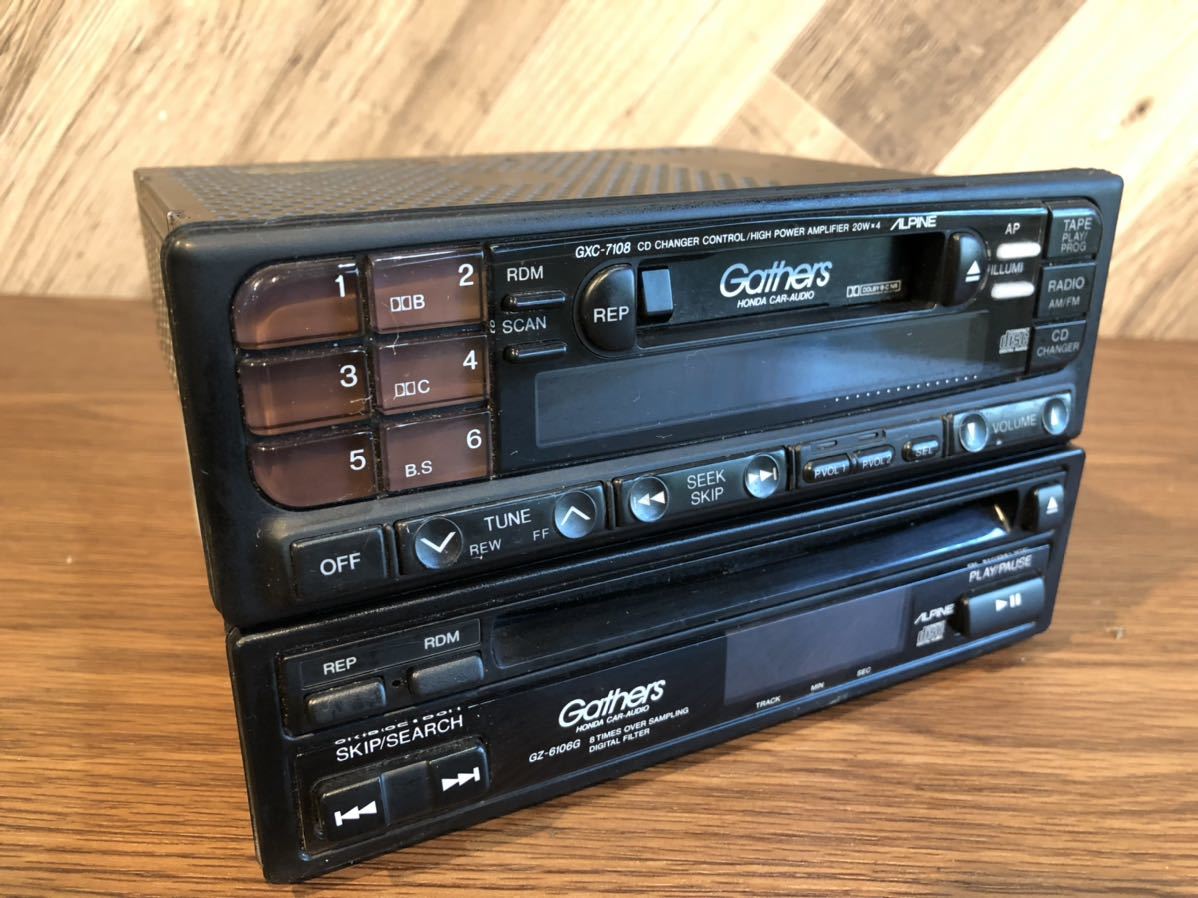【傷や汚れあり】オリ0807】Gathers HONDA ホンダ CARAUDIO カーオーディオ ALPINE GXC7108 GZ