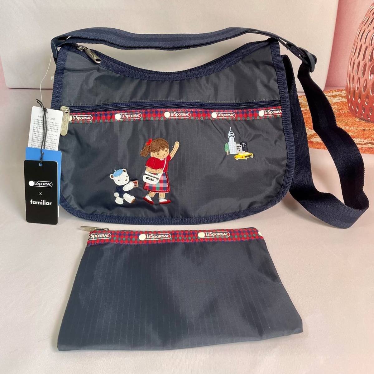 新品】新品未使用 ファミリア デニムバッグ ショルダーバッグ 2way