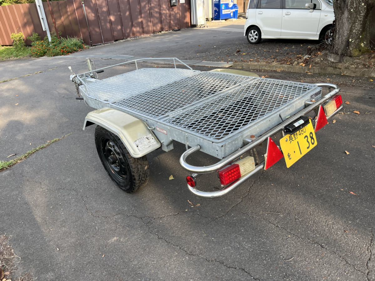 軽トレーラー サントレックス ダンプ式 車検取立て スノーモービル 軽トレーラー サントレックス ダンプ式 車検取立て スノーモービル