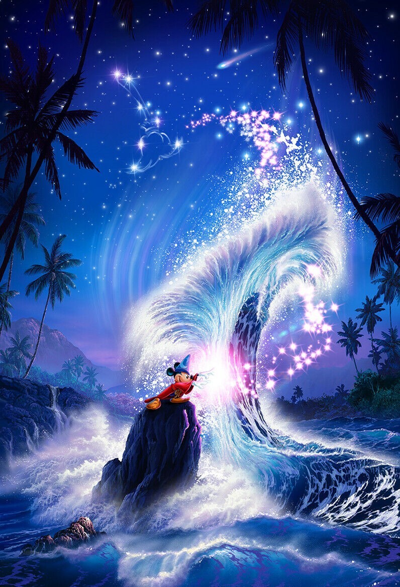 ラッセン ディズニー コラボ ミッキーマウス 額装付き インテリア 絵画 絵