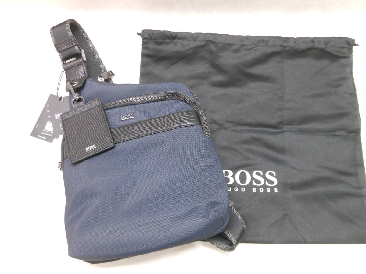 【未使用】 未使用品 12377 HUGO BOSS / ヒューゴボス レポーターバッグ ナイロン First Class Crossb