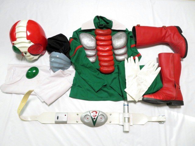 仮面ライダーZX 撮影用プロップからのマスク、ベルトキット （検索