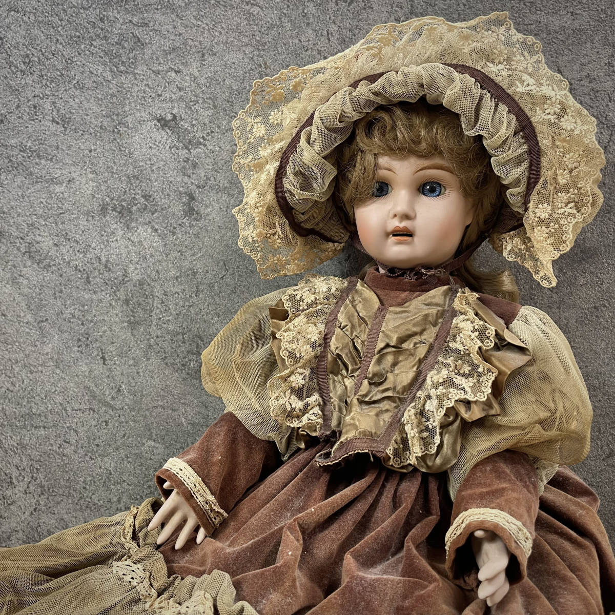 【傷や汚れあり】Collector's Doll ビスクドール CD102 JUMEAU TRADE C MARK コレクターズドール ジュ