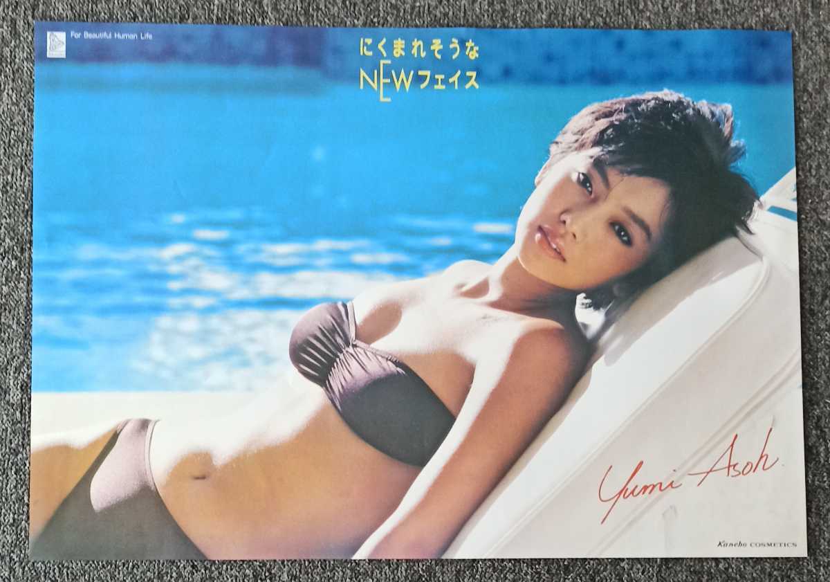 夏目雅子 直筆サイン入り ポスター カネボウ ヴィーナス・ライン