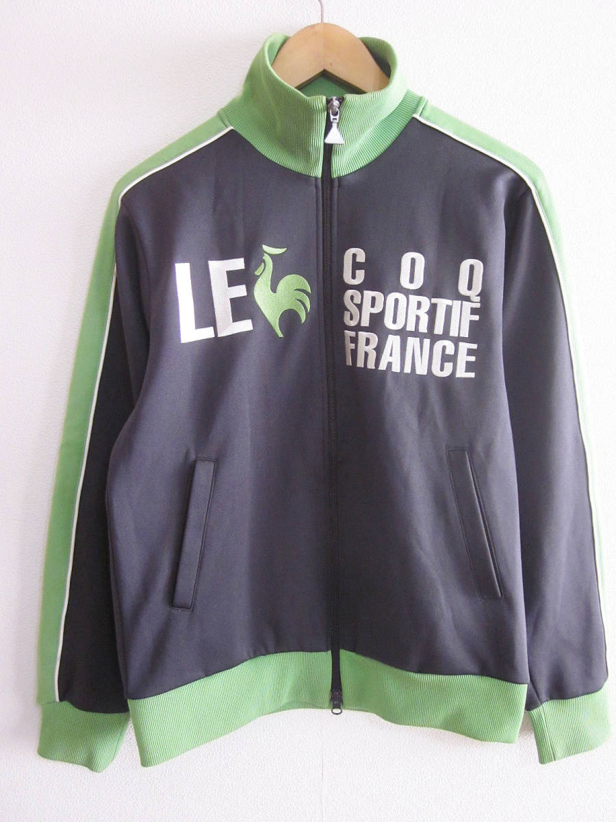 美品 ルコック ゴルフ サイドZIP ウインドジャケット L