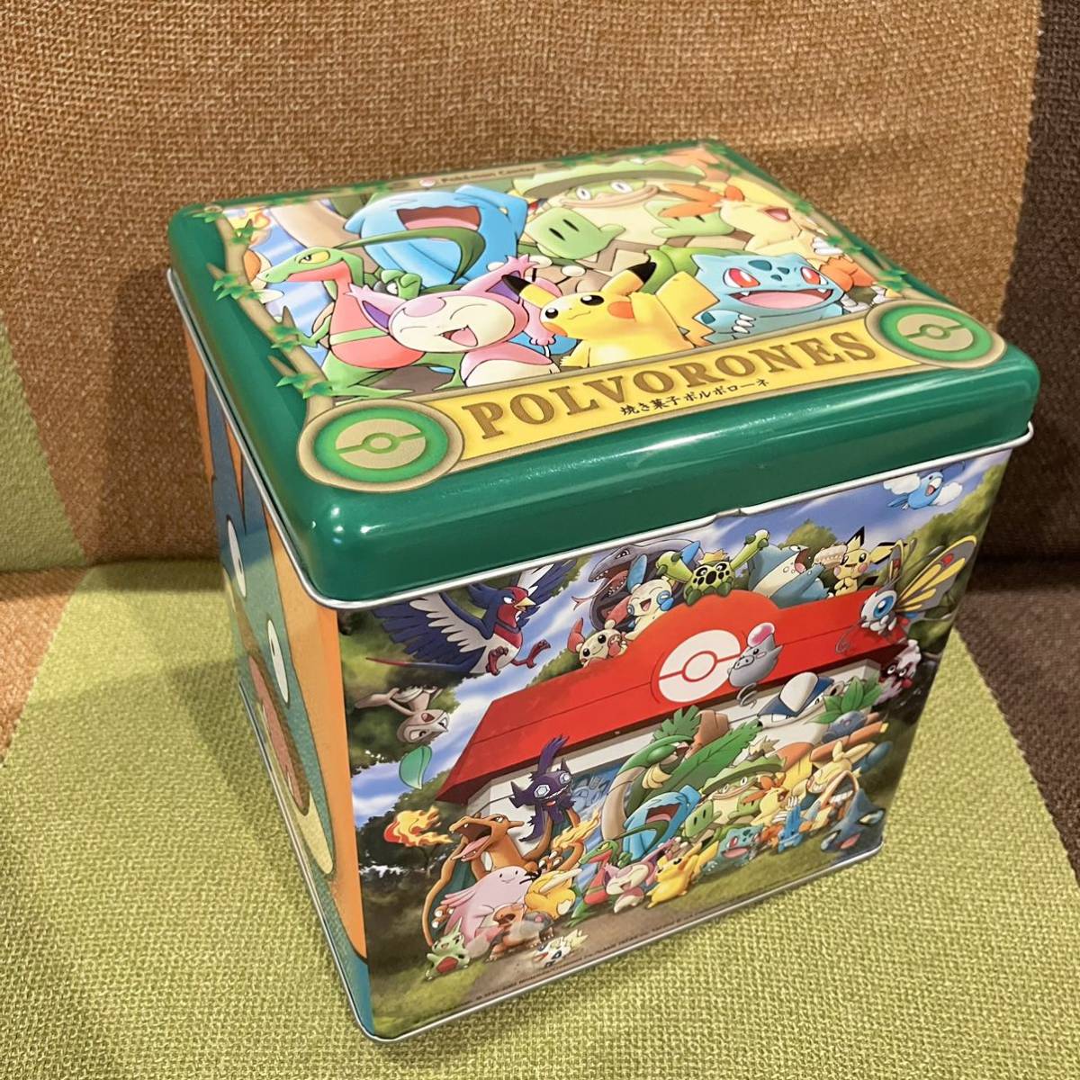 傷や汚れあり】ポケモンセンター お菓子の空き缶 ポルボローネ 2005年