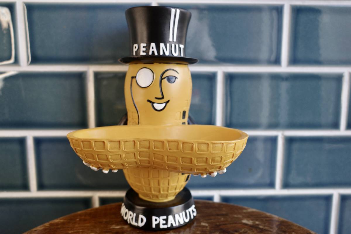 未使用】新品 Mr Peanuts ミスターピーナッツ トレイ 置物 レジン 
