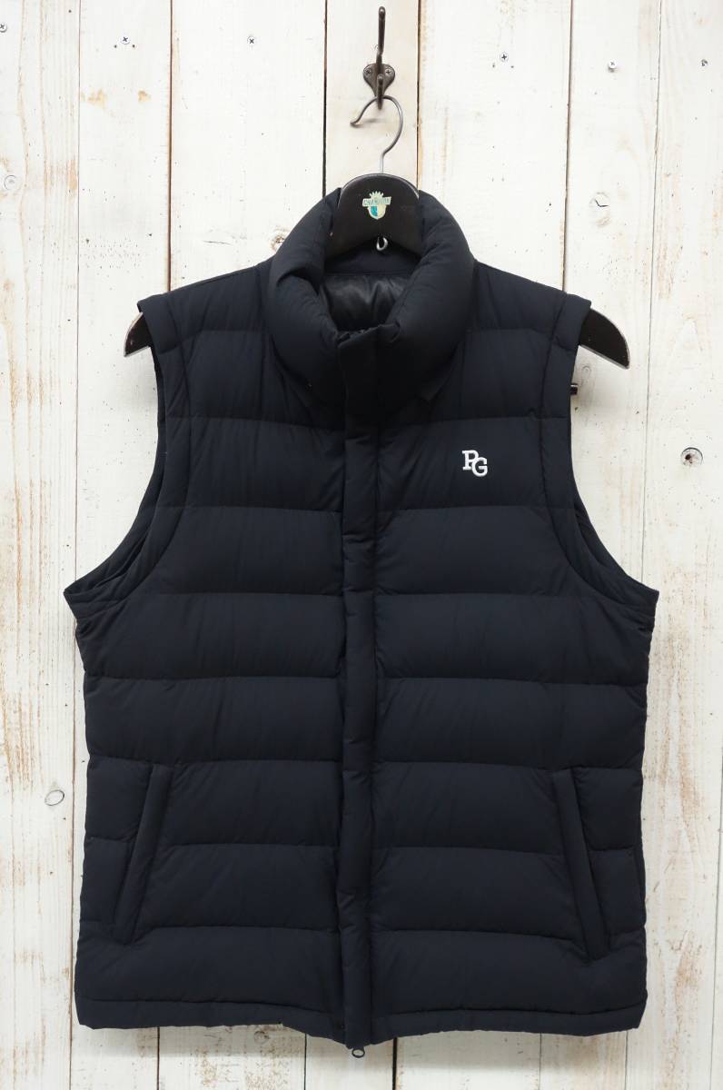 PEARLY GATES フード付き ダウンベスト グレー 目立った傷や汚れなし