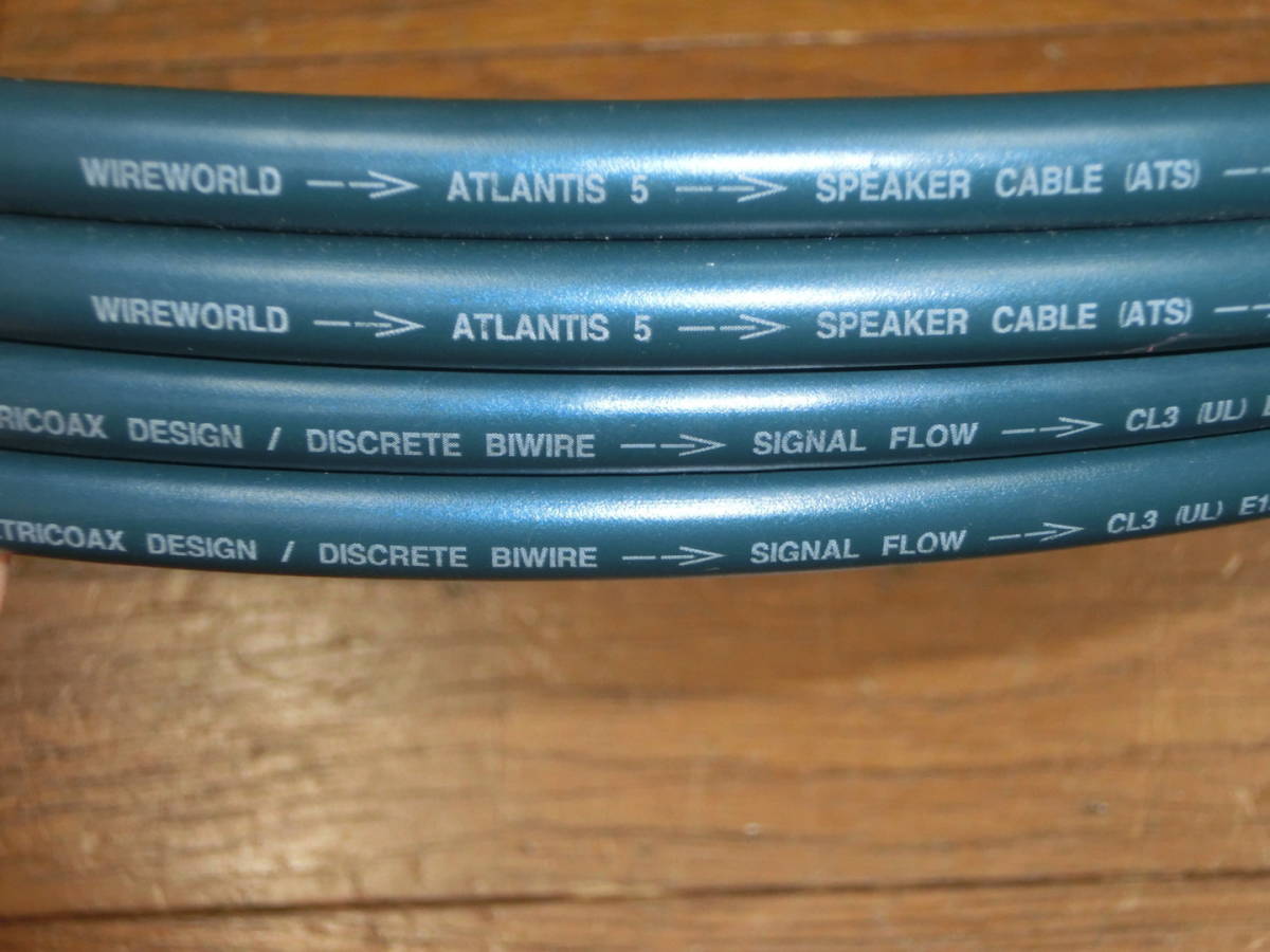 やや傷や汚れあり】WIREWORLD ATLANTIS 5 SPEAKER CABLE(ATS