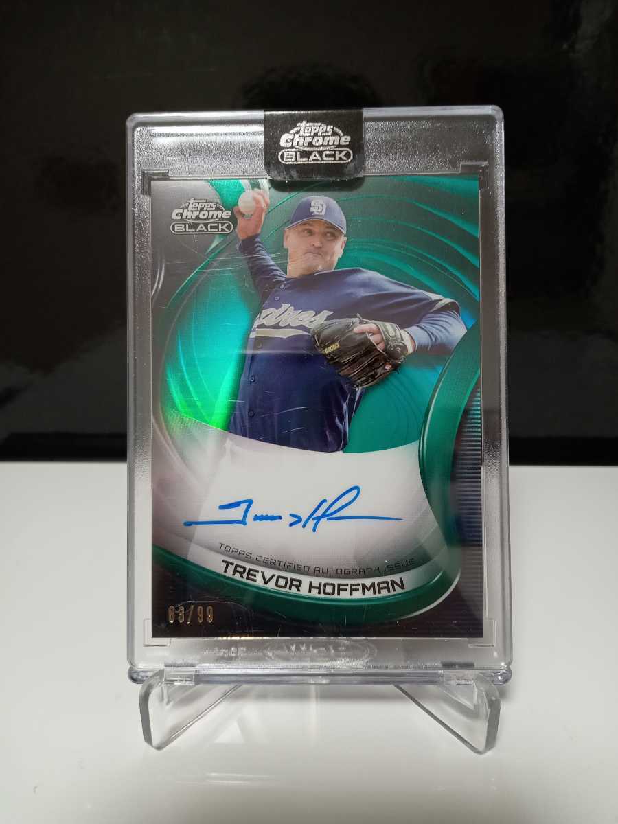 目立った傷や汚れなし】topps chrome black 2022 trevor hoffman 