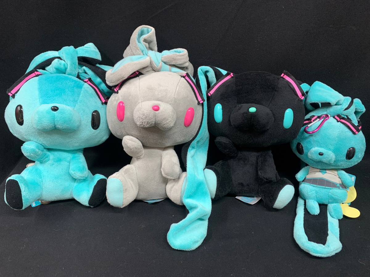 やや傷や汚れあり】初音ミク 汎用うさぎ ぬいぐるみ セット
