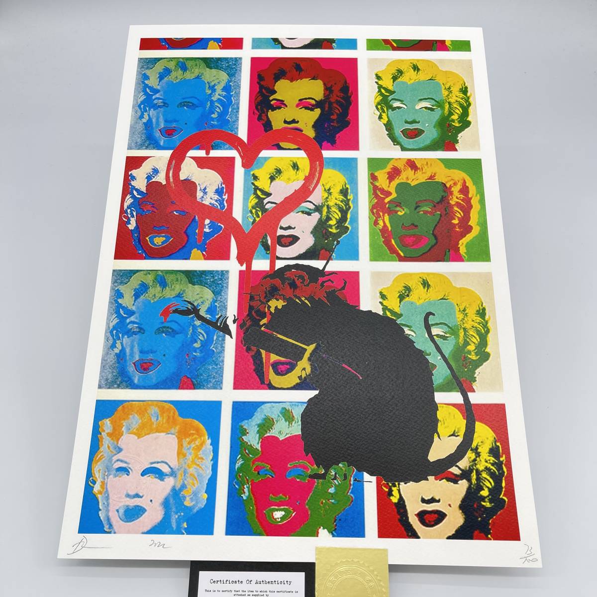 未使用】DEATH NYC 世界限定100枚 アートポスター Banksy バンクシー