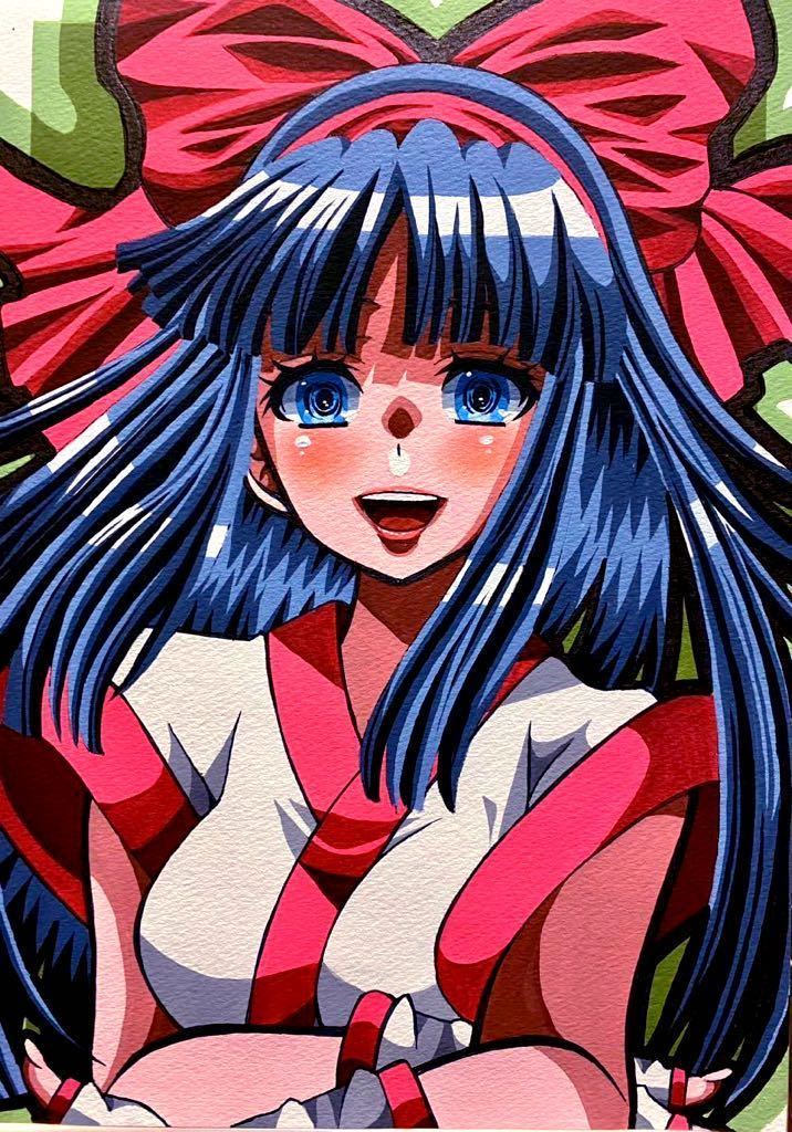 手描き　　オリジナル　　イラスト　251 同人手描きイラスト□ナコルル（サムライスピリッツ）/20-30/約