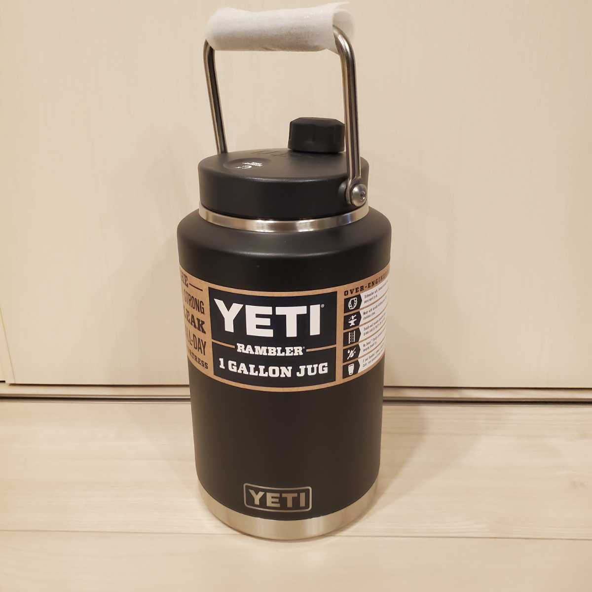 【未使用】新品未使用 YETI 1GALLON JUG BLACK イエティ ランブラー 1 ガロン ジャグ ブラック タンブラー クーラー