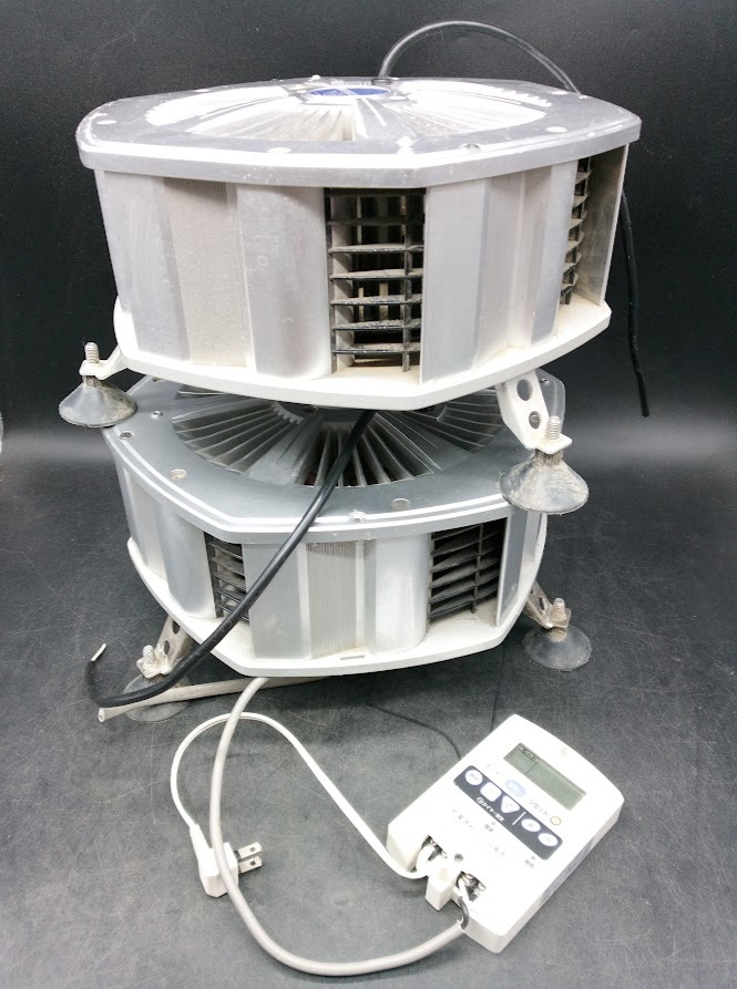 【傷や汚れあり】〇 セイホー 撹拌くん SF206 2台 タイムスイッチ付き /SEIHO /エス・デイ・ケイ / 西邦電機 /床下送風機