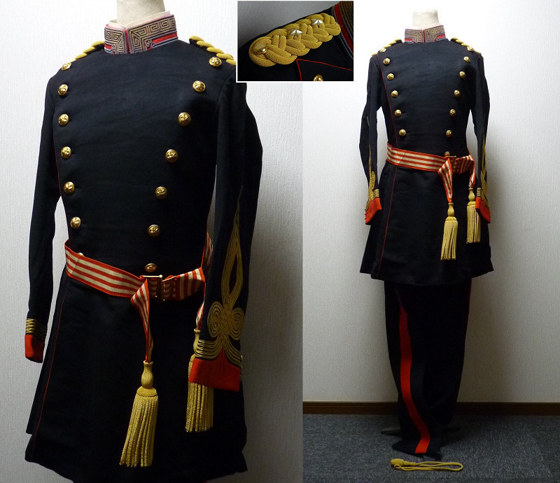 旧日本軍　大礼服　正肩章　中尉　陸軍　軍服　アンティーク　ミリタリー　レトロ 旧日本軍 大礼服 正肩章 中尉 陸軍 軍服 アンティーク