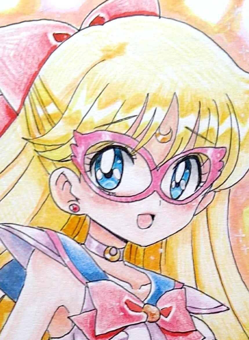 未使用】同人手描きイラスト コードネームはセーラーV セーラーV（愛野