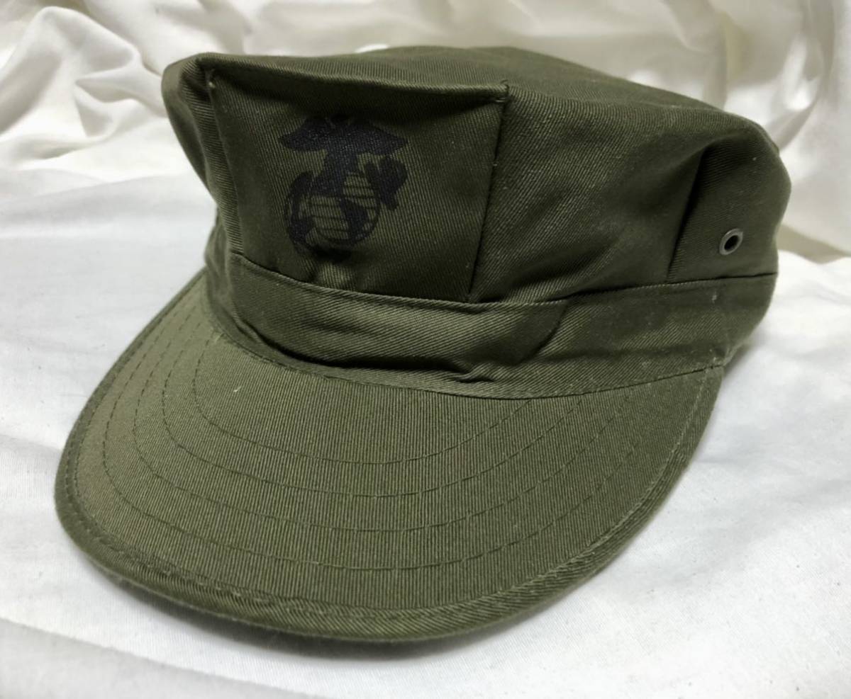 リーフパターン 八角帽子 マリーンキャップ 未使用に近い】実物 USMC 海兵隊 キャップ 八角帽 (検索用) 米軍 NAN戦