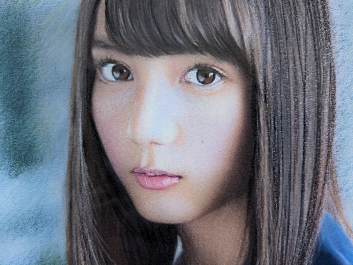【真作】 S.Tomo 直筆サイン有り 色鉛筆画 真筆 人物画 写実画 美人画 Yahoo!オークション - 『作品4003』S.Tomo氏直筆色鉛筆画 超美品