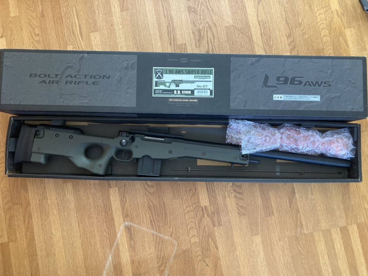 L96 AWS SNIPER RIFLE NO07 東京マルイ　オリーブドラブ 東京マルイ L96 AWS ボルトアクションエアーライフル オリーブ