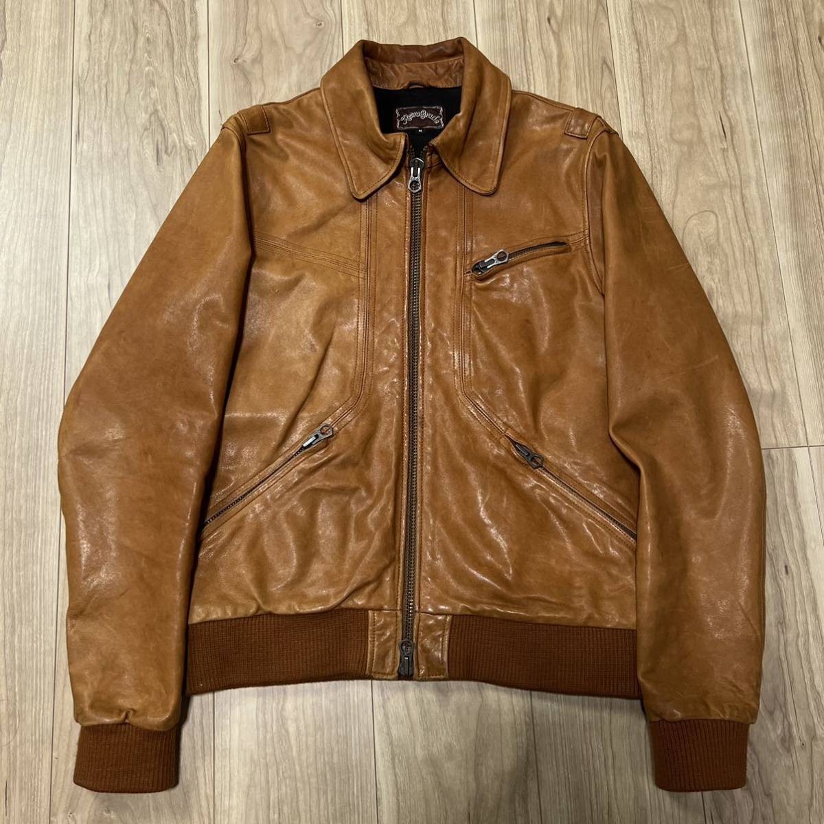 RETRO GRADE レトログレード 託し レザージャケット ライダース 豚革 