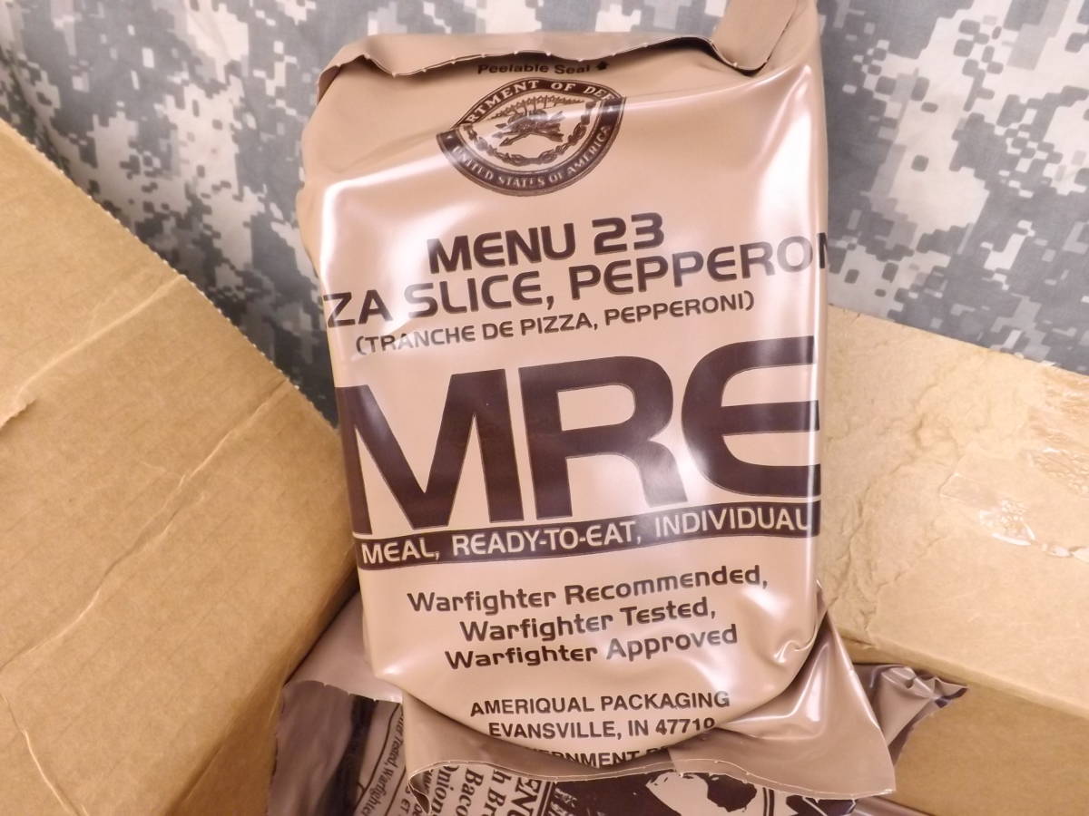 '17/9月検品★ケースA&B 米軍MREレーション AMERIQUAL ミリメシ★非常食