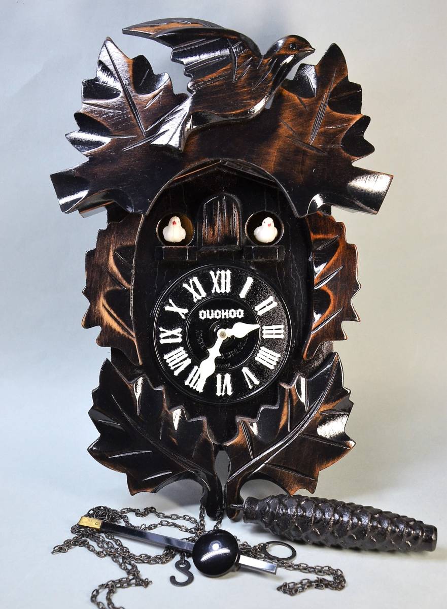 ミケン時計】鳩時計 CUCKDO ツイン ミケン鳩時計 レトロ アンティーク