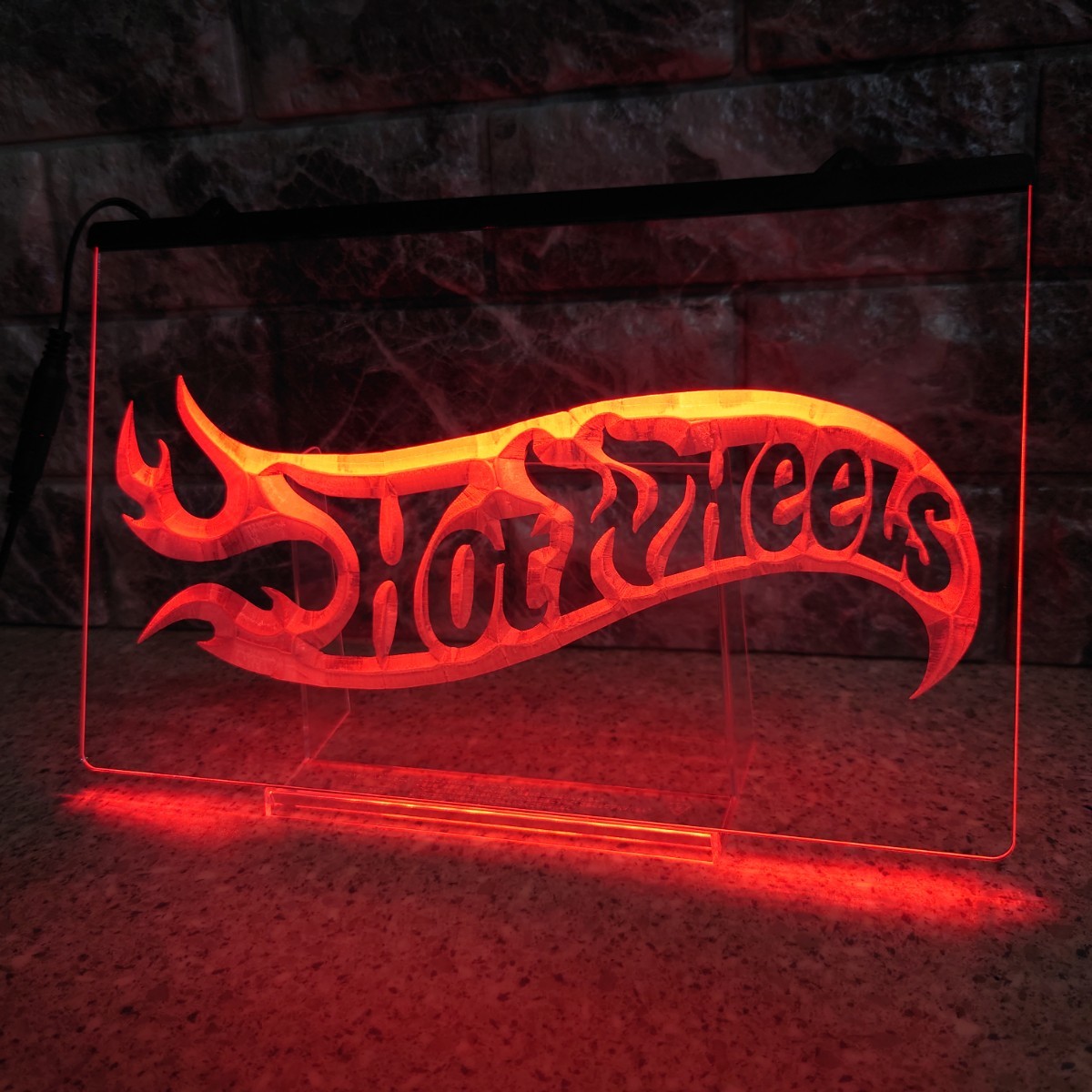 HOT WHEEL】ホットウィール ネオンサイン ネオンライト 未使用】No
