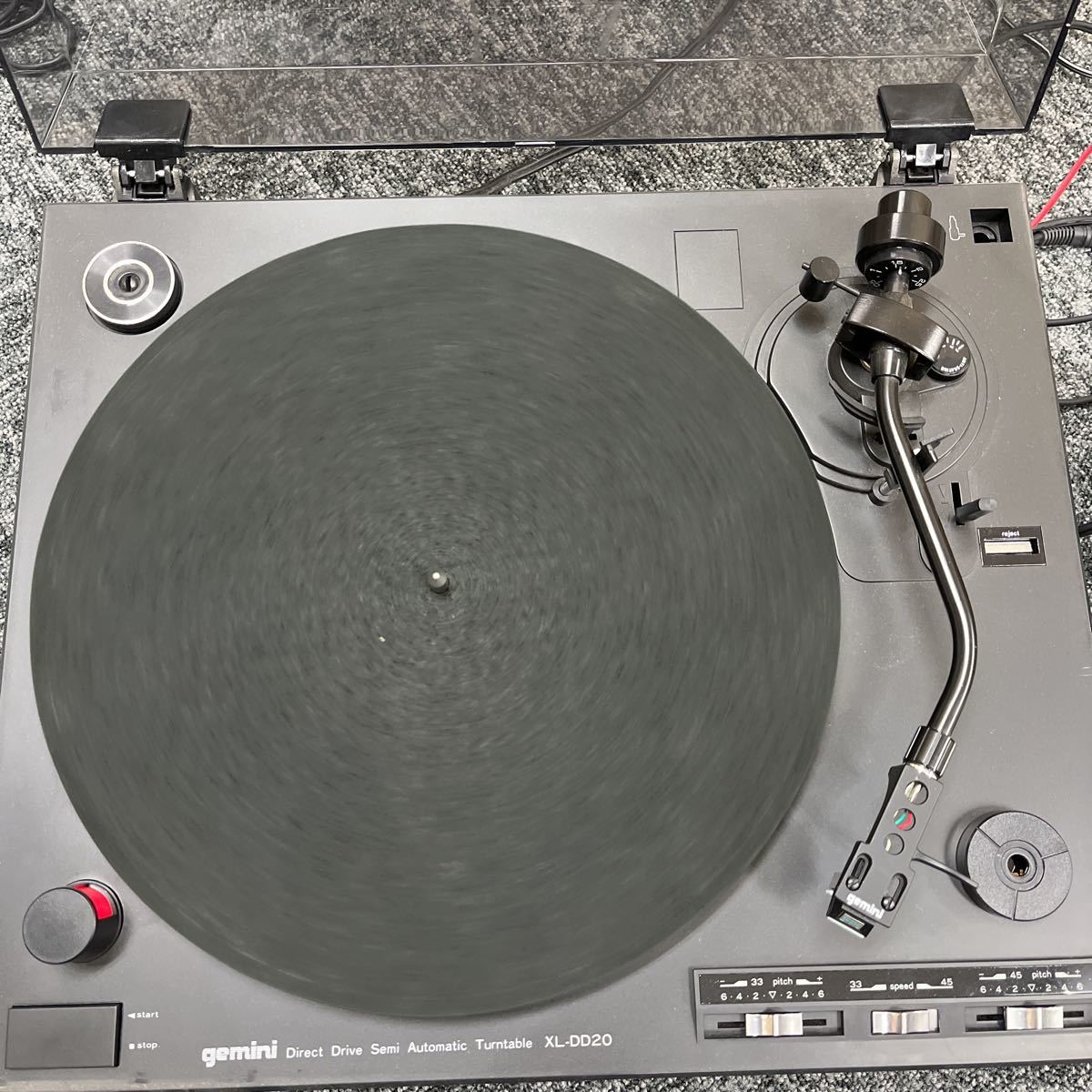 傷や汚れあり】gemini ジェミニ ターンテーブル レコードプレイヤー XL